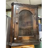 OAK HANGING CORNER CUPBOARD