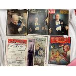 ILLUSTRATED LONDON NEWS 1950S ISSUES AND TRIBUTE TO SIR WINSTON CHURCHIL AND THE ONLOOKER,