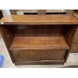 1960S G PLAN SMALL SLANTED CABINET (SANS GLAZED DOORS)