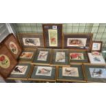 SELECTION OF CASHS WOVEN SILKS WILDLIFE SERIES AND BIRDS AND A SMALL LIMITED EDITION PRINT AND A