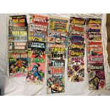 SELECTION OF MARVEL COMICS INCLUDING THE AVENGERS, IRON MAN, THOR, CAPTAIN AMERICA,