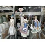 FOUR LLADRO FIGURE GROUPS INCLUDING 5503