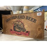 MOOSEHEAD BEER CANADIAN EXPORT ADVERTISING BOX