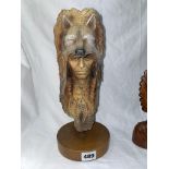 LIMITED EDITION SCULPTURE ENTITLED FIREWOLF BY NEIL ROSE 29CM H