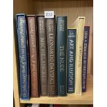 SELECTION OF FOLIO SOCIETY BOOKS INCLUDING BOOK OF THE 100 GREATEST PAINTINGS,