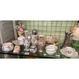 SMALL SELECTION OF CHINTZ PATTERN CERAMICS,