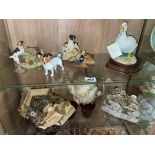 SHERRIT AND SIMPSON JACK RUSSELL FIGURE GROUPS,