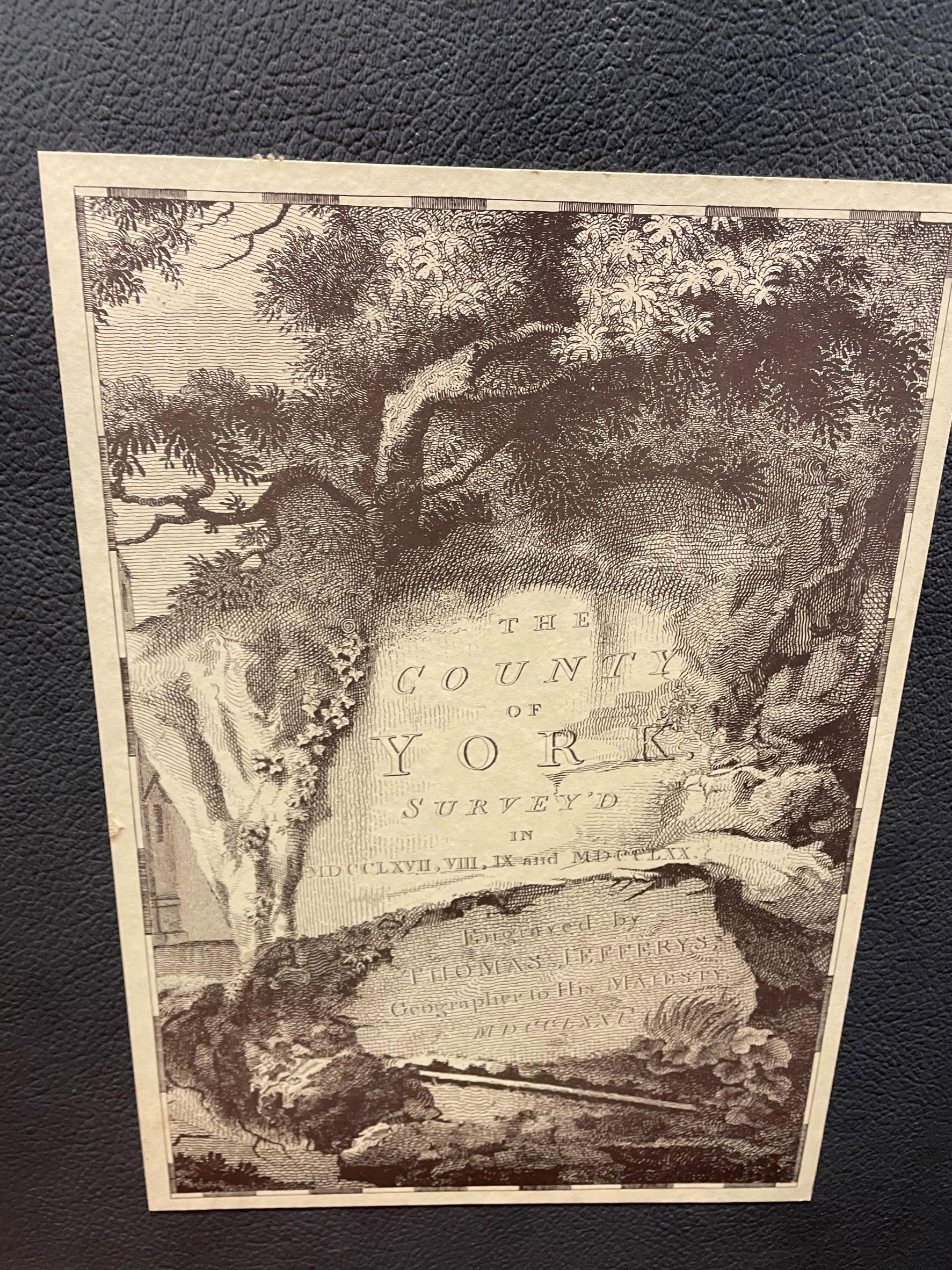 BOUND COPY OF COUNTY OF YORK SURVEY'D IN MDCCLXVII, VIII, - Image 2 of 5