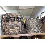 SELECTION OF RATTAN BASKETS