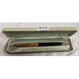 PARKER PEN WITH 12CT ROLLED GOLD CASE