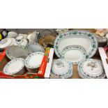 19TH CENTURY NEW STONE DINNER SERVICE INCLUDING PLATTERS AND TUREENS