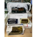 DIECAST MODEL OF A 1938 ALVIS CAR AND OTHER DIECAST MODELS