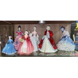 ROYAL DOULTON FIGURES - JANET, RACHEL, DIANE, DIANA,