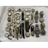 BAG OF VARIOUS GENTS AND LADIES WRIST WATCHES AND STRAPS