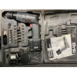 CASED 12 VOLT CORDLESS DRILL KIT