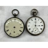LONDON SILVER CASED LEVER POCKET WATCH A/F,