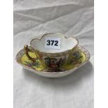 HELENA WOLFENSON 'MEISSEN' STYLE LOBED CUP AND SAUCER