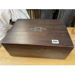 VICTORIAN MAHOGANY WRITING BOX A/F