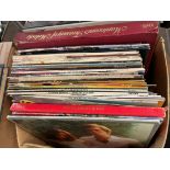 BOX OF VARIOUS VINYL LPS