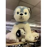LARGE SOFT TOY OF HUSKY PUP