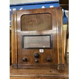 WALNUT CASED MAINS RADIO