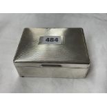 BIRMINGHAM SILVER RECTANGULAR CIGARETTE BOX 11.