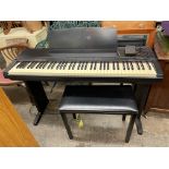 YAMAHA ELECTRIC PIANO WITH STOOL