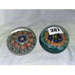 TWO PAUL VASART PAPERWEIGHTS