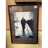 REPRODUCTION POSTER PRINT BOULEVARD POSTER PRINT OF JAMES DEAN FRAMED AND GLAZED