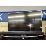 PANASONIC SOUND BAR AND FLAT SCREEN TV WITH REMOTES
