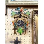 BAVARIAN STYLE CUCKOO CLOCK WITH WEIGHTS A/F