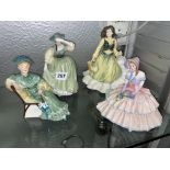 ROYAL DOULTON FIGURINES - DAYDREAMS, ASCOT, BUTTERCUP,
