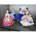 ROYAL DOULTON FIGURINES, VICTORIA, DULCIE, CHRISTINE,