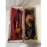 BOXED OGDENS PIPE AND A COMOYS 215 GOLDEN GRAIN PIPE