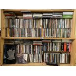 TWO SHELVES OF CD MUSIC - BOB DYLAN, ROLLING STONES, EVA CASSIDY,