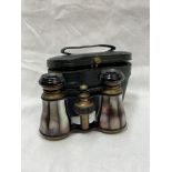 MOTHER OF PEARL PANELLED PAIR OF OPERA GLASSES