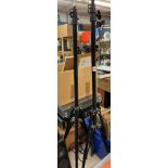 PAIR OF TELESCOPIC TRIPOD STANDS
