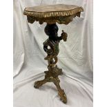 POLYCHROME PAINTED ITALIAN BLACKAMOOR FIGURAL CANDLE STAND