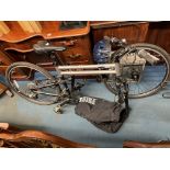SWISS BIKE FOLDING BICYCLE WITH CRASH HAT AND CARRY BAG