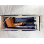 AS NEW BOXED PARKER OF LONDON BRUYERE SHAPE 801 DUBLIN SMOKING PIPE