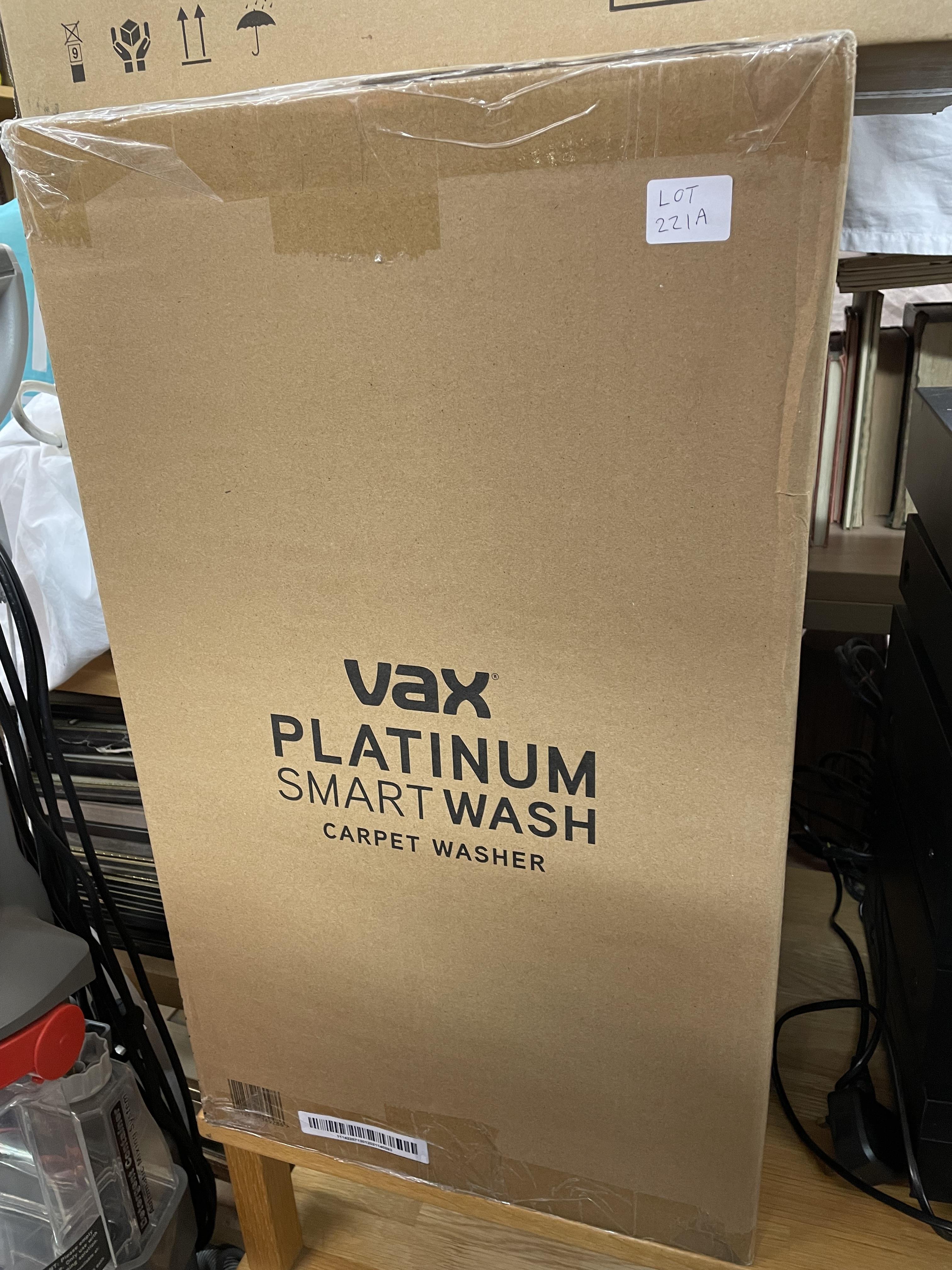 BOXED VAX PLATINUM SMART WASH CARPET WASHER