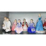 ROYAL DOULTON FIGURES - BEDTIME, DARLING, DINKY DO, ROSE, MARIE, VALERIE,