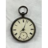 LONDON SILVER CASED POCKET WATCH A/F