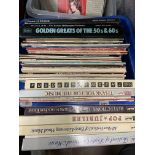 TWO LARGE CRATES OF VINYL LP RECORDS INCLUDING BOX SETS