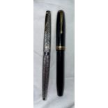 SHAEFFER AND CONWAY STEWART FOUNTAIN WITH 14K/CT NIBS