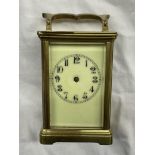 BRASS CARRIAGE CLOCK