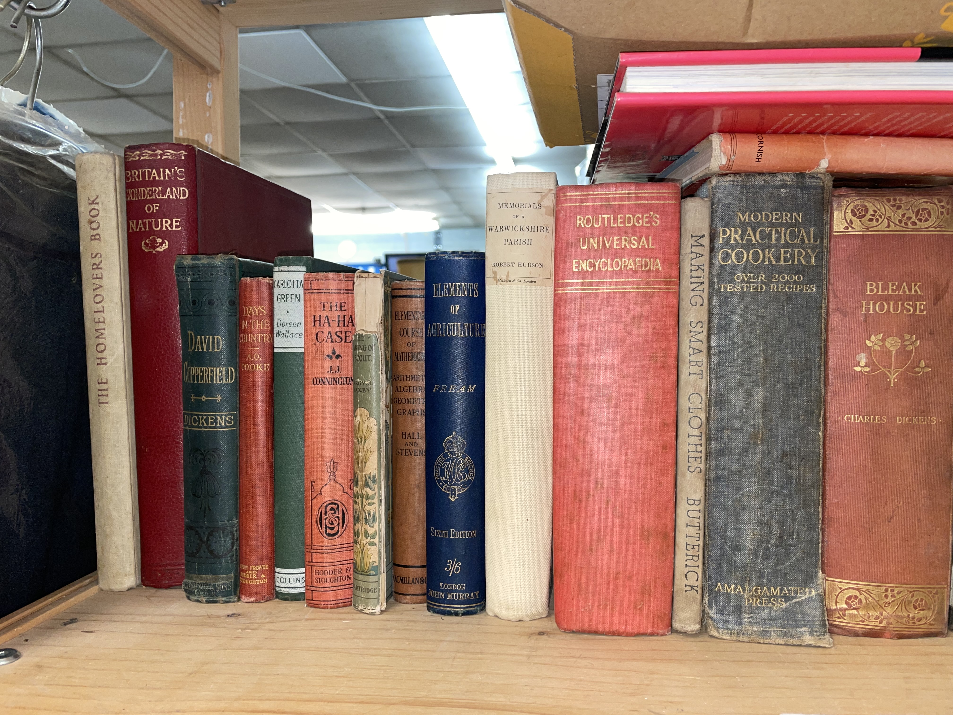 TWO SHELVES OF BOOKS INCLUDING THE OXFORD LIBRARY, CHARLES DICKENS AND ASSORTED NOVELS, - Image 6 of 6