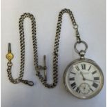 VICTORIAN CHESTER SILVER POCKET WATCH, COLLINGWOOD & SON,