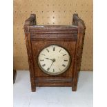 SMALL OAK CASED MANTEL TIMEPIECE