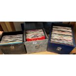 THREE BOXES OF VARIOUS SINGLE RECORDS